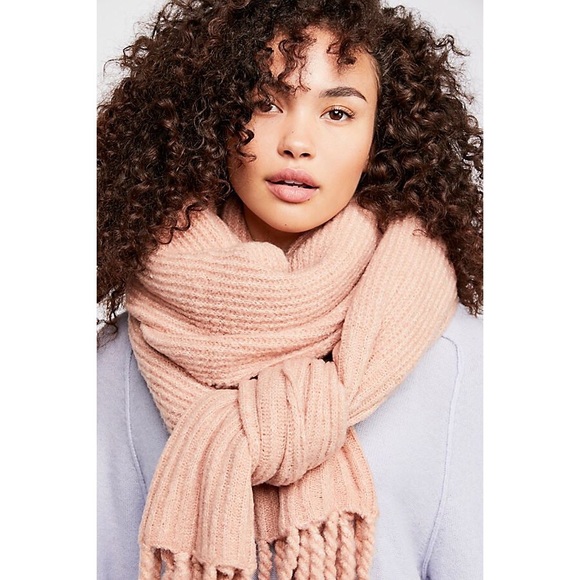 Fringe Hems Whisper Fringe Blanket Scarf Free People Accessories Free  People Jaden Ribbed Fringe